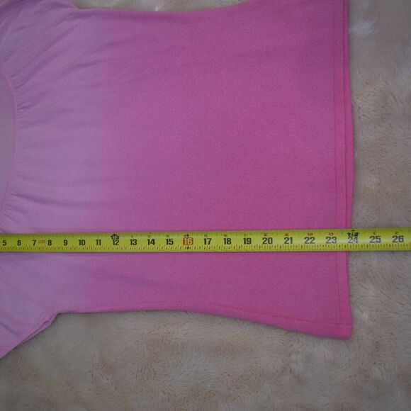 INC International Concepts Pink Ombre Cowl High Neck Sweater Blouse Size Large - Picture 14 of 15